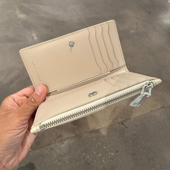 Marc Jacobs 4R4SMP035S01 Slim Bifold Wallet Marshmallow - Picture 6 of 14